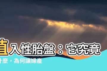【植入性胎盤是什麼】植入性胎盤：它究竟是什麼，為何讓婦產科醫師膽顫心驚？
