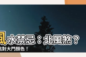 【北 風水 色】風水禁忌：北風煞？快挑對大門顏色！