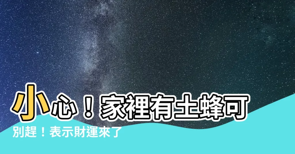 【家裡有土蜂】小心！家裡有土蜂可別趕！表示財運來了～