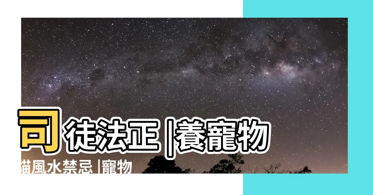 【風水 貓】司徒法正 |養寵物貓風水禁忌 |寵物招財必看5大風水需知 |