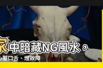 【ng風水】家中暗藏NG風水，小心惹口舌、燈故障！
