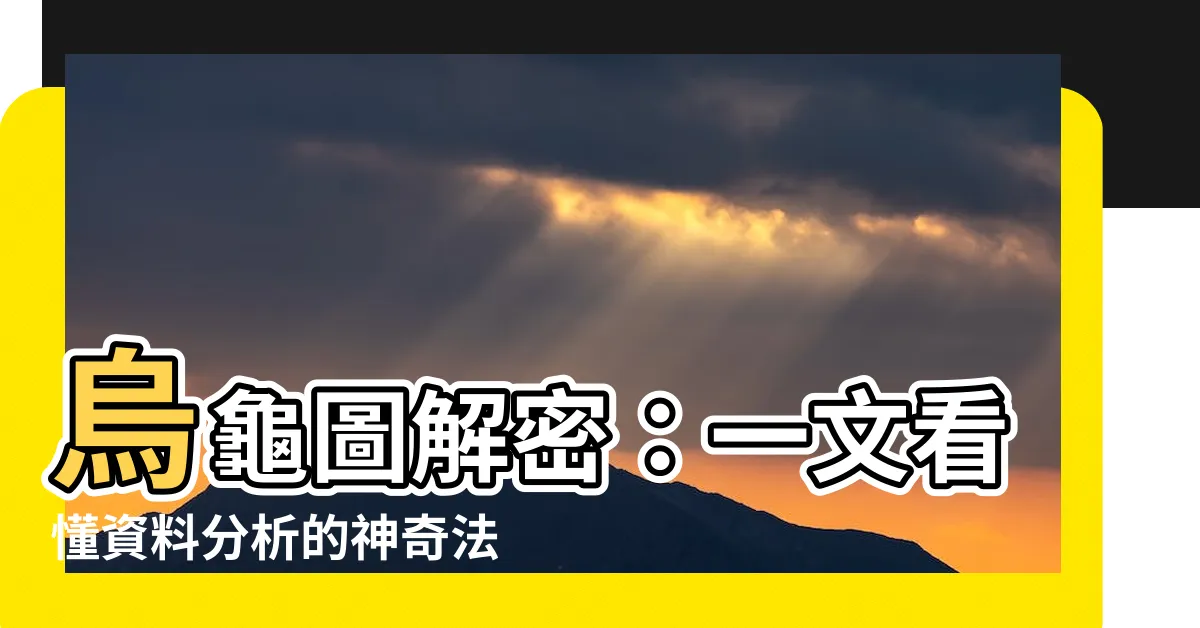 【烏龜 圖】烏龜圖解密：一文看懂資料分析的神奇法寶