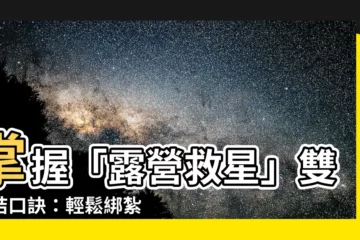 【雙套結口訣】掌握「露營救星」雙套結口訣：輕鬆綁紮！