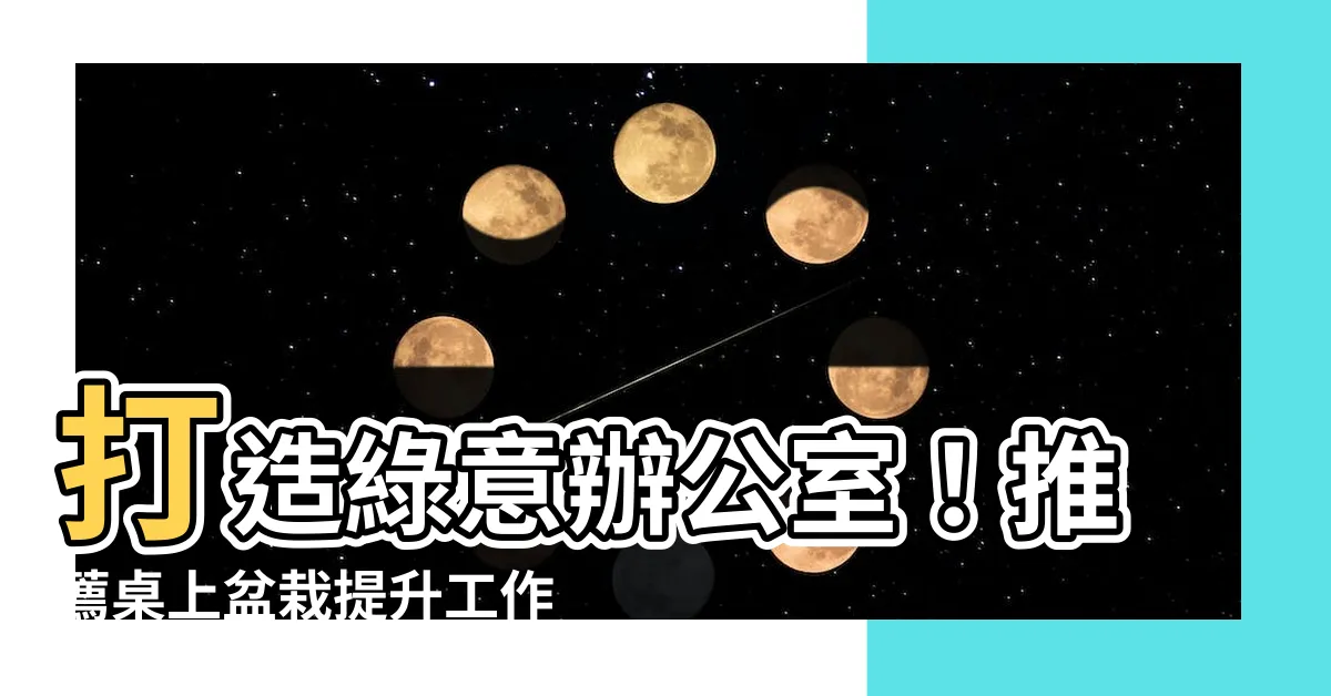 【桌上盆栽推薦】打造綠意辦公室！推薦桌上盆栽提升工作幸福感