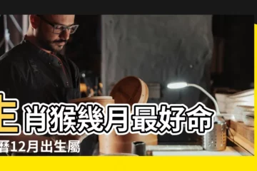 【十二月出生的猴命】生肖猴幾月最好命 |農曆12月出生屬猴人命好嗎 |屬猴農曆十二月出生的命運 |