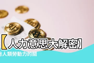 【人力意思】【人力意思大解密】揭秘人類勞動力的關鍵概念