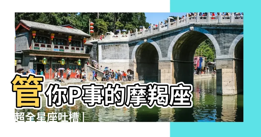 管你P事的摩羯座 |超全星座吐槽 |因為我是摩羯座 |【吐槽摩羯座的話】