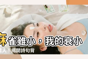 【麻雀雖小 也沒我小】麻雀雖小，我的衰小更驚人！揭開詩句背後的幽默物語
