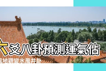 【2017用八卦測屬相運氣】六爻八卦預測運氣佔得風地觀變水風井卦 |六爻測試預測另一半的生肖 |八卦預測2017年什麼人運勢好 |