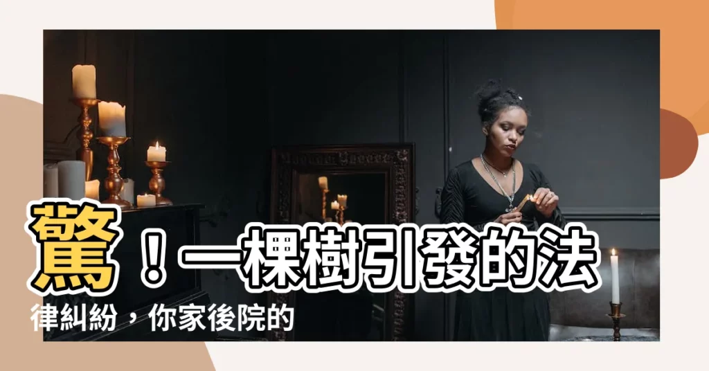 【斬樹】驚！一棵樹引發的法律糾紛，你家後院的樹木也可能觸法？