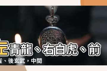 【左青龍右白虎前朱雀後玄武】左青龍、右白虎、前朱雀、後玄武，中間到底是什麼？