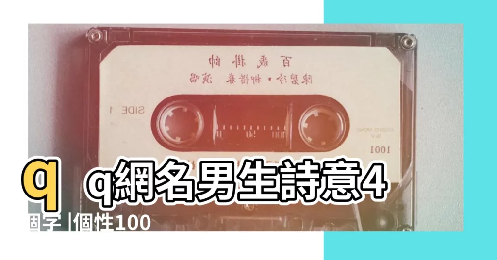 qq網名男生詩意4個字 |個性100個 |四個字情侶遊戲名字古風詩意 |【四個字簡約校園遊戲名】
