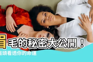 【眉頭面相】眉毛的秘密大公開！從眉頭看透你的命運、健康與愛情！
