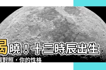 【出生時辰對照】揭曉！十二時辰出生時辰對照，你的性格密碼就看這裡！