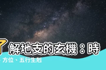 【地支意思】瞭解地支的玄機：時辰、方位、五行生剋