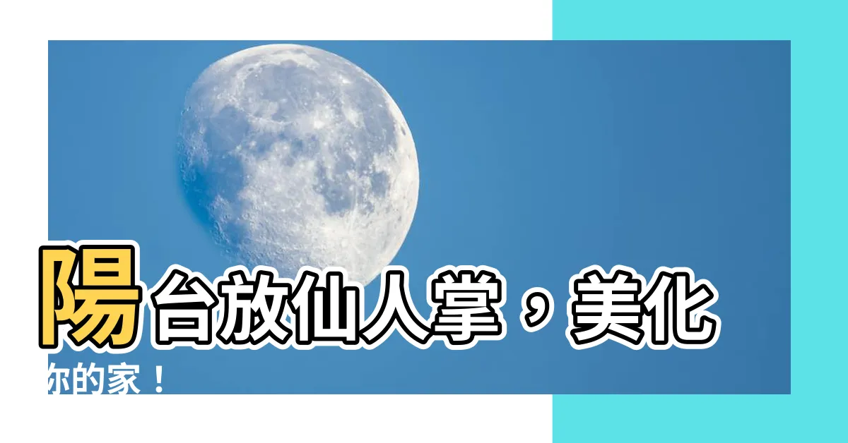 【仙人掌可以放陽台嗎】陽台放仙人掌，美化你的家！