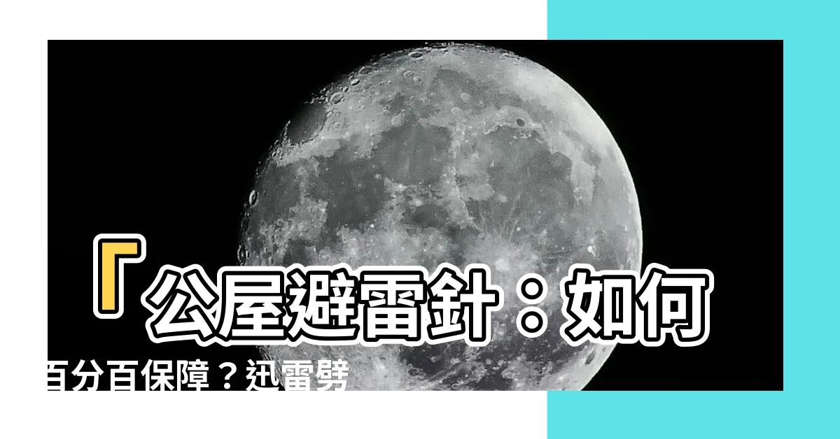 【公屋避雷針】「公屋避雷針：如何百分百保障？迅雷劈到公屋户嚇驚真相揭露！」