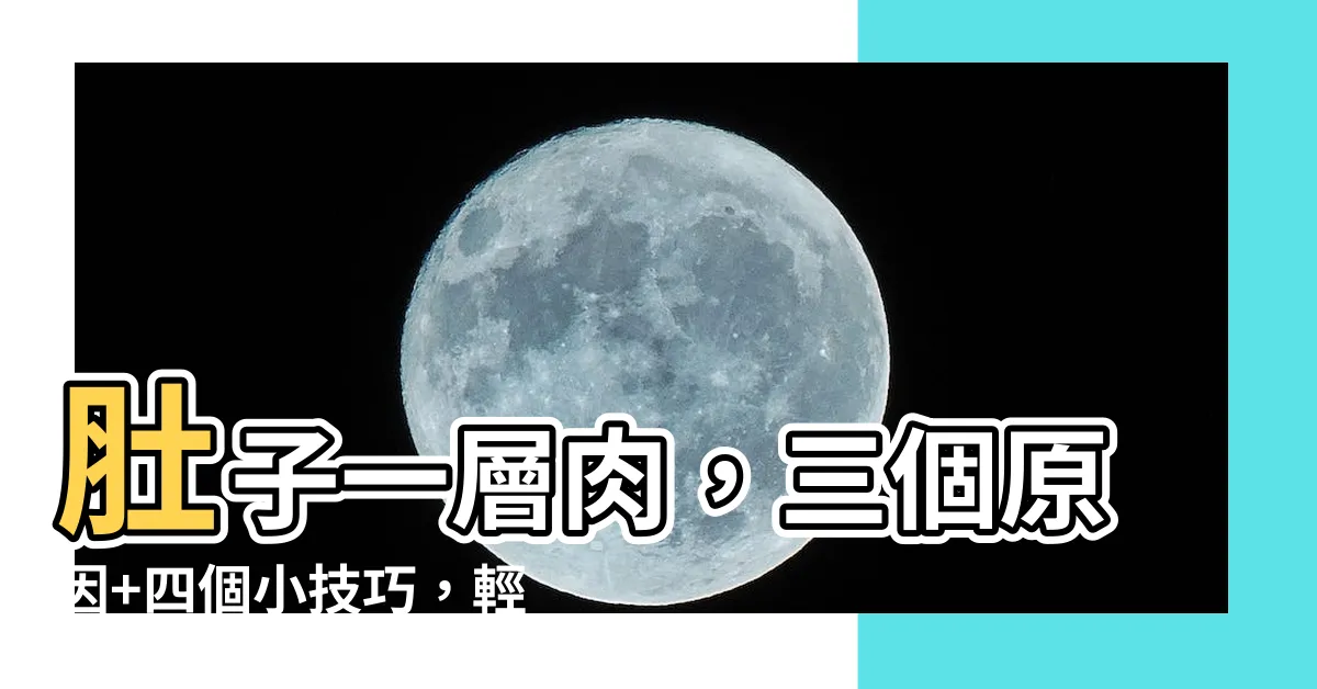 【肚子一層肉】肚子一層肉，三個原因+四個小技巧，輕鬆消除困擾