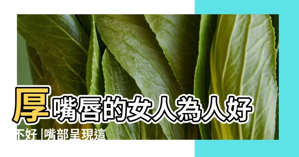 厚嘴唇的女人為人好不好 |嘴部呈現這種特徵的女性 |看看你是哪種 |【女人口唇面相】