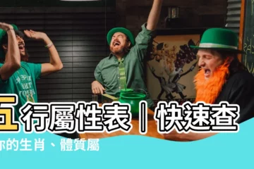 【五行屬性表】五行屬性表｜快速查詢你的生肖、體質屬性！