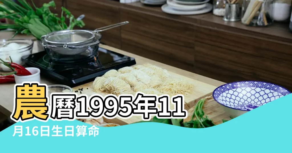 農曆1995年11月16日生日算命 |1995年11月16日出生的人的性格命運 |是什麼命 |【95年11月16日出生的人】