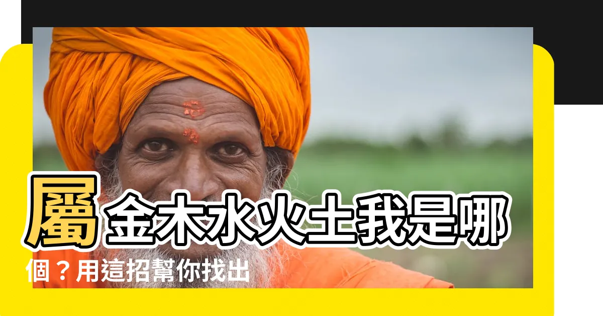 【如何知道自己屬金木水火土】屬金木水火土我是哪個？用這招幫你找出專屬命格！