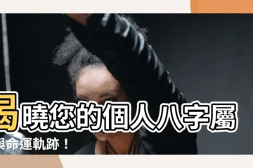 【個人八字屬性】揭曉您的個人八字屬性與命運軌跡！