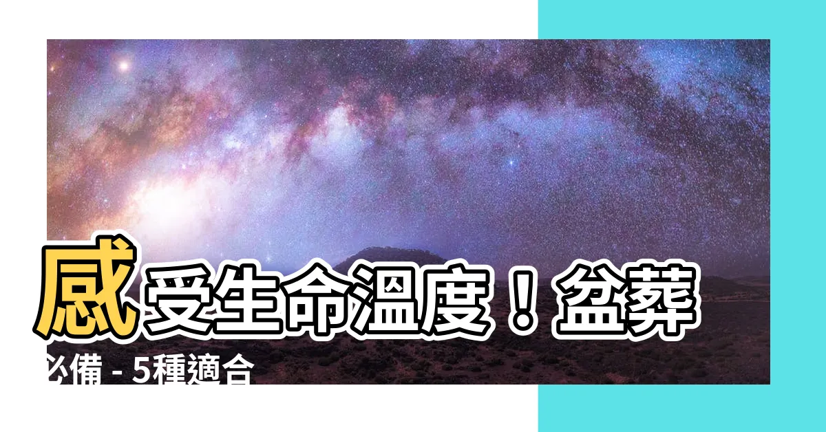 【適合盆葬的植物】感受生命温度！盆葬必備 - 5種適合盆葬的植物