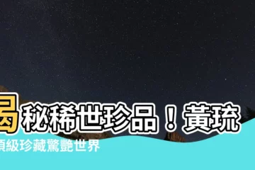 【黃琉璃】揭秘稀世珍品！黃琉璃頂級珍藏驚艷世界