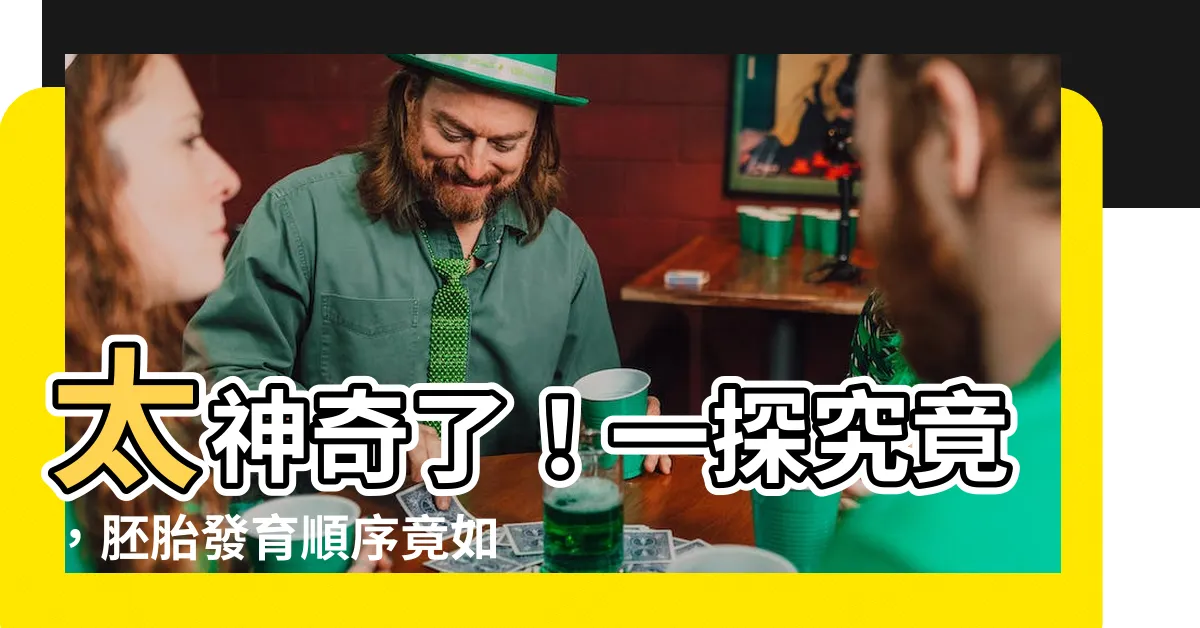 【胚胎發育順序】太神奇了！一探究竟，胚胎發育順序竟如此奇妙！