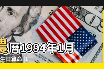 【1994年一月初一八字】農曆1994年1月1日生日算命 |1994年出生的人命好嗎 |是什麼命 |