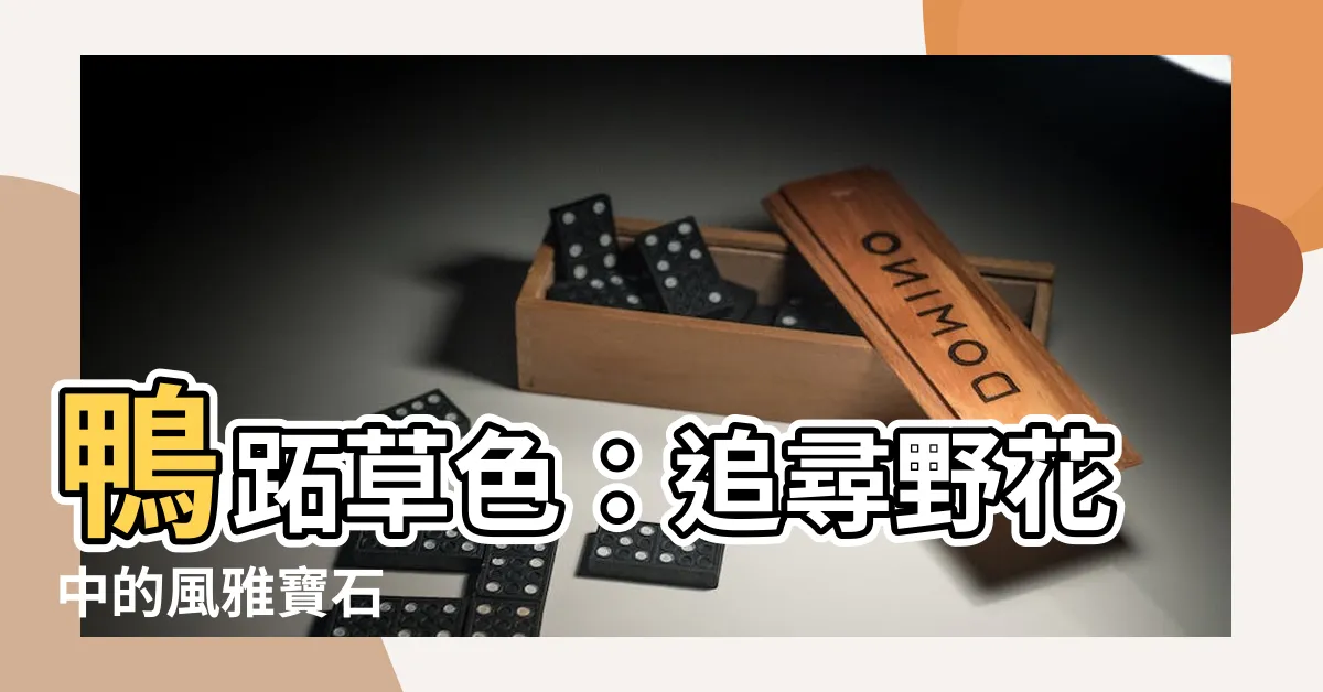 【鴨蹠草色】鴨蹠草色：追尋野花中的風雅寶石
