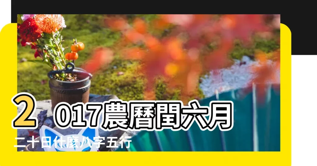 2017農曆閏六月二十日什麼八字五行 |有哪六大特點 |2017年閏農曆六月出生的寶寶是什麼命 |【2017年潤六月寶寶五行屬什麼】