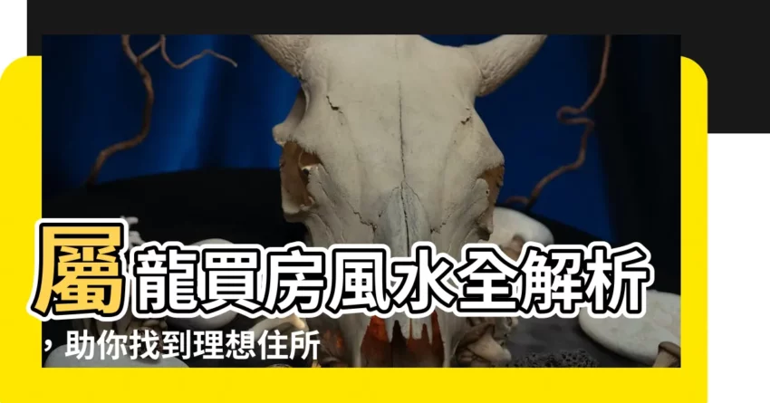【屬龍買房注意】屬龍買房風水全解析，助你找到理想住所！