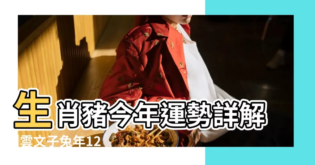 生肖豬今年運勢詳解 |雲文子兔年12生肖 |屬豬運程 |【屬豬生肖的運情】