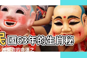 【63年屬什麼】民國63年的生肖秘密：揭開你的命運之謎