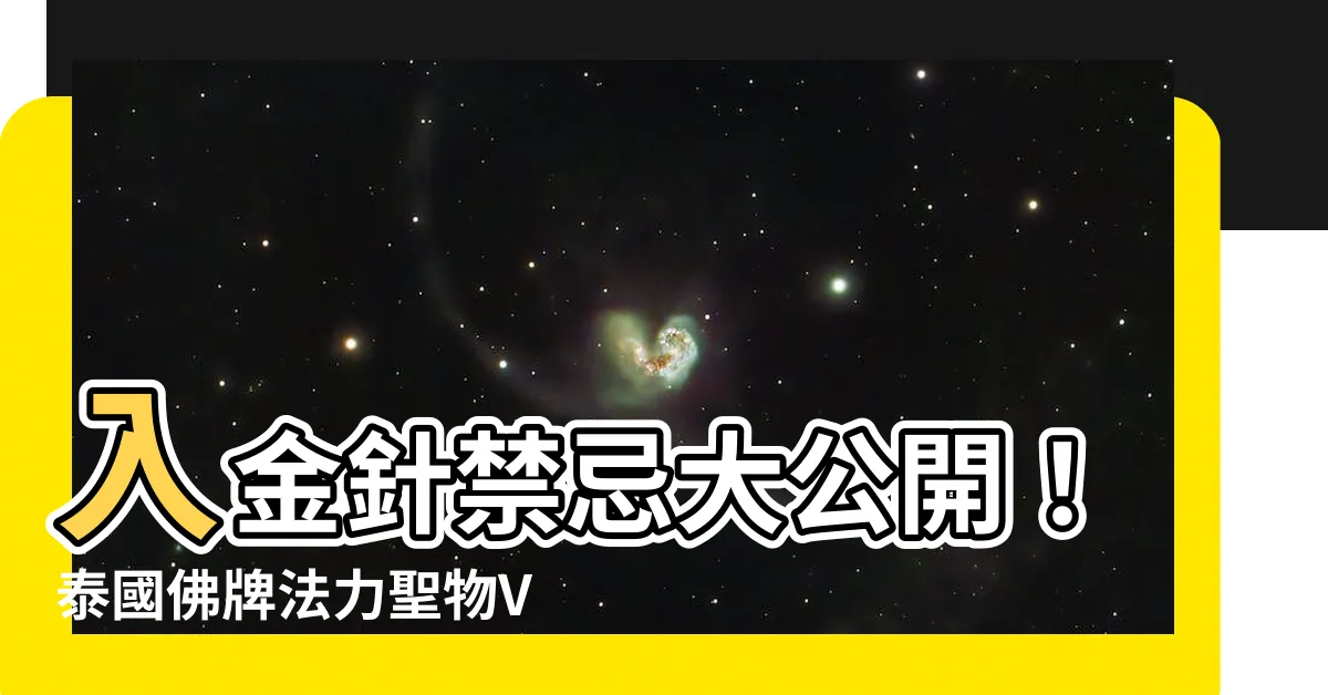 【入金針禁忌】入金針禁忌大公開！泰國佛牌法力聖物Veron