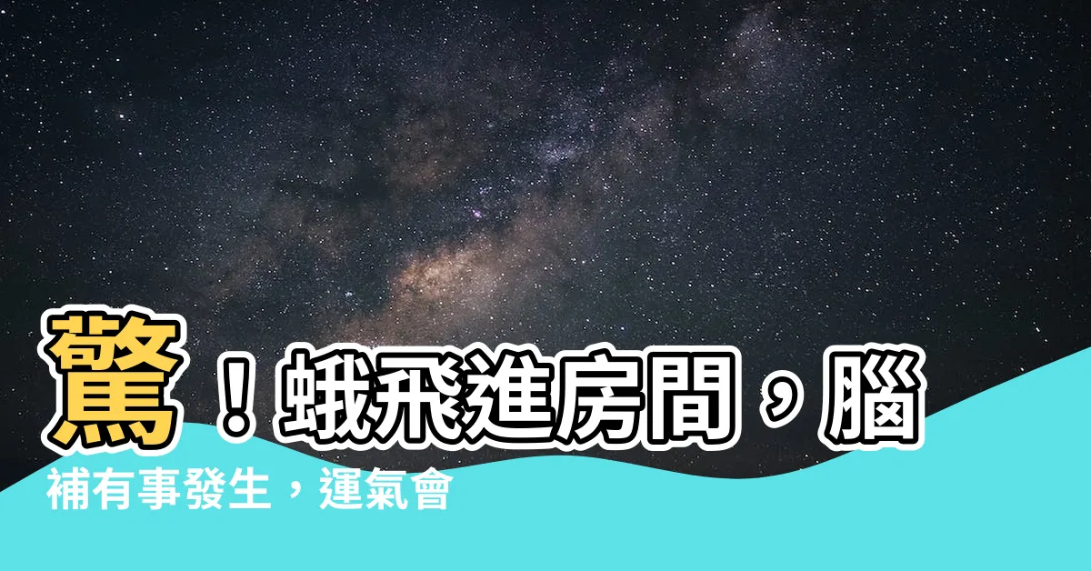 【有蛾飛進房間】驚！蛾飛進房間，腦補有事發生，運氣會改變嗎？