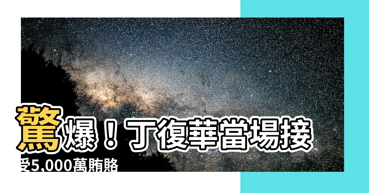 【丁復華】驚爆！丁復華當場接受5,000萬賄賂，全民震驚不已！