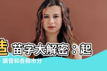 【造 苗字】造 苗字大解密：起源、讀音和各縣市分佈