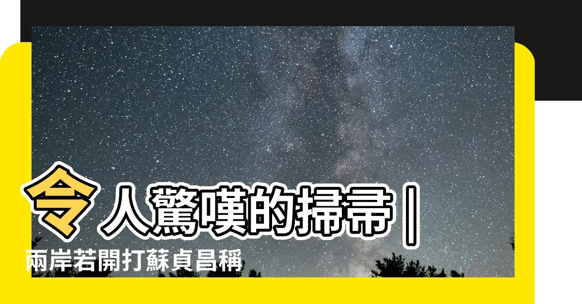 【蘇貞昌 掃把】令人驚嘆的掃帚 |兩岸若開打蘇貞昌稱他拿掃帚都拚了網友酸喊5字咒語 |就算只有一支掃帚也會跟中國周旋到底 |