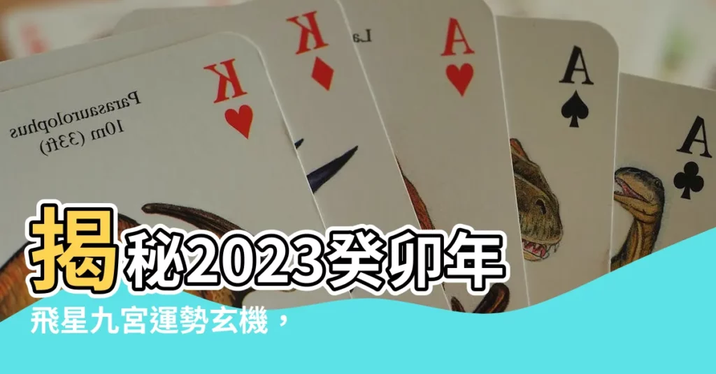 【飛星九宮2023】揭秘2023癸卯年飛星九宮運勢玄機，打造風水寶地！
