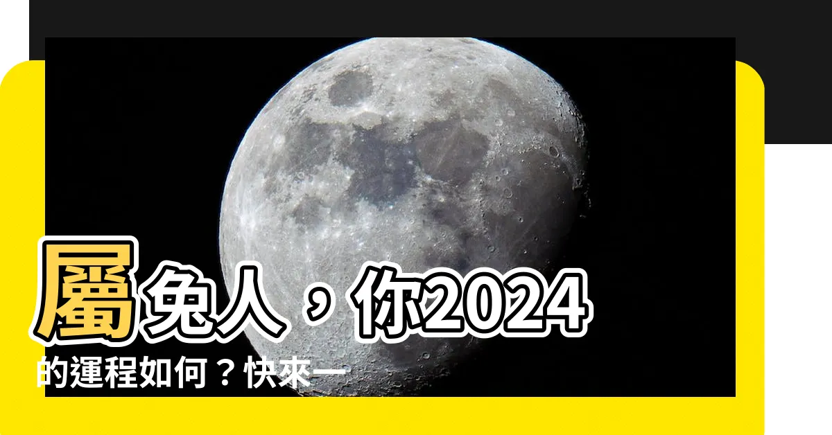 【2024 屬兔】屬兔人，你2024的運程如何？快來一探究竟！