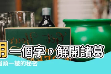 【諸葛亮眉頭一皺】用一個字,解開諸葛亮眉頭一皺的秘密