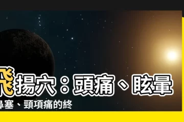 【飛陽穴】飛揚穴：頭痛、眩暈、鼻塞、頸項痛的終極救星