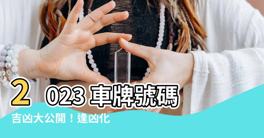 【車牌號碼2023】2023 車牌號碼吉凶大公開！逢凶化吉車牌數字解密