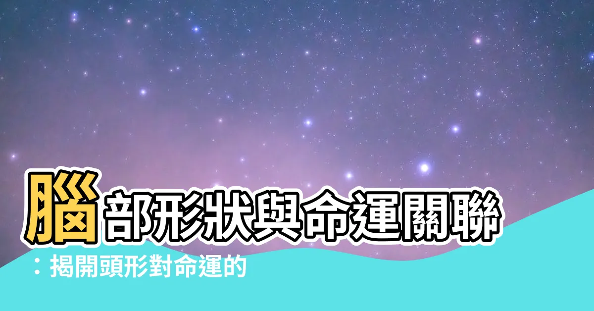 【頭的形狀】腦部形狀與命運關聯：揭開頭形對命運的神秘連結！