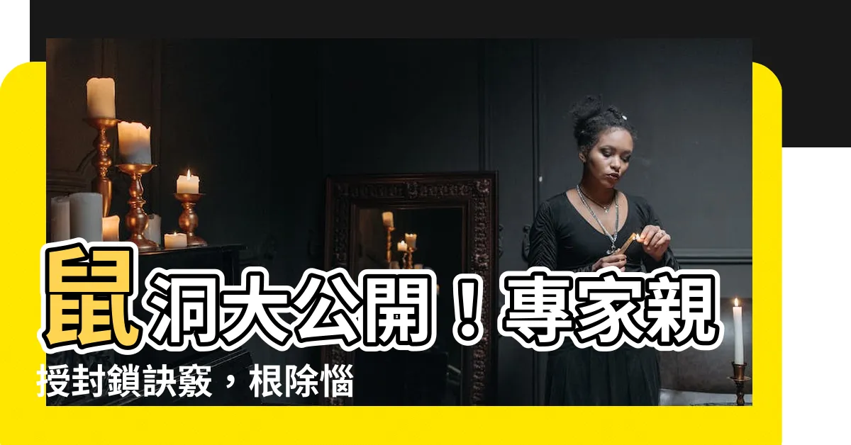 【鼠洞】鼠洞大公開！專家親授封鎖訣竅，根除惱人鼠輩