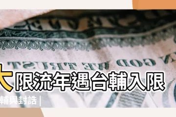 【流年 台輔】大限流年遇台輔入限 |台輔與封誥 |