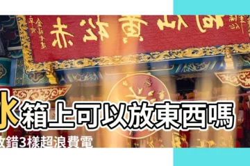【冰箱上可以放東西嗎】冰箱上可以放東西嗎？放錯3樣超浪費電！看完財庫元氣滿滿